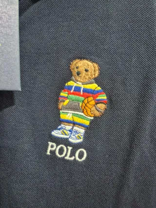 Polo Ralph Lauren Oso Bordado Azul
