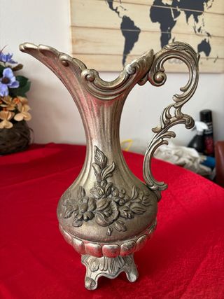 Caraffa antica placcata argento