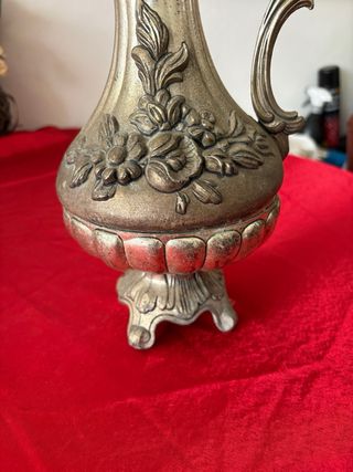 Caraffa antica placcata argento