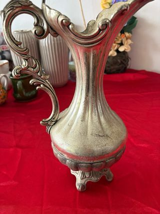 Caraffa antica placcata argento