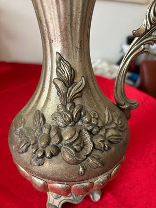 Caraffa antica placcata argento