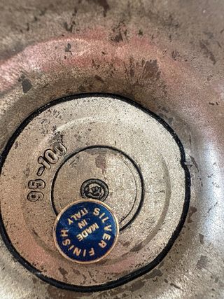 Caraffa antica placcata argento