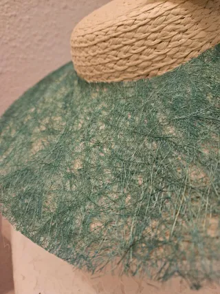 Pamela sombrero beige y verde