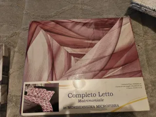 Completo letto matrimoniale in microfibra