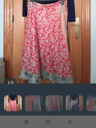 Falda pareo multicolor talla única