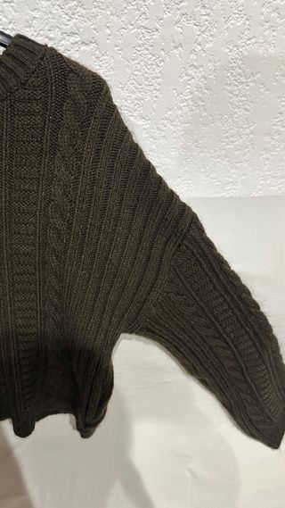 Jersey trenzado marrón