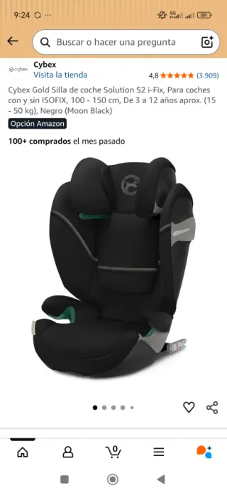 Silla coche Cybex Gold Solution S i-Fix