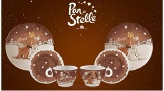 Set 2 tazze e 2 piatti Pan di Stelle