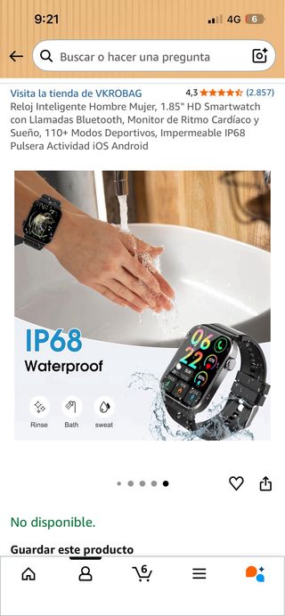 Reloj Inteligente Dorado y Rosa