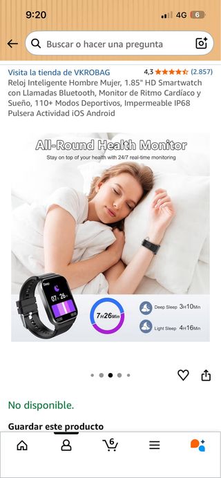 Reloj Inteligente Dorado y Rosa