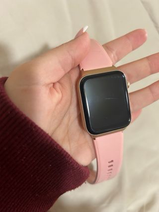 Reloj Inteligente Dorado y Rosa