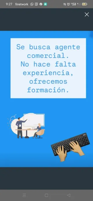 Se busca asesor comercial