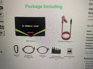 Panel Solar Portátil X-DRAGON 70W nuevo.