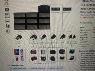 Panel Solar Portátil X-DRAGON 70W nuevo.