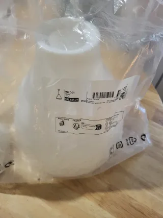 Lámpara de techo de cristal blanco