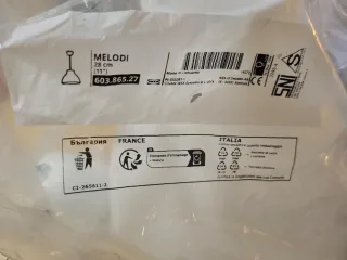 Lámpara de techo de cristal blanco