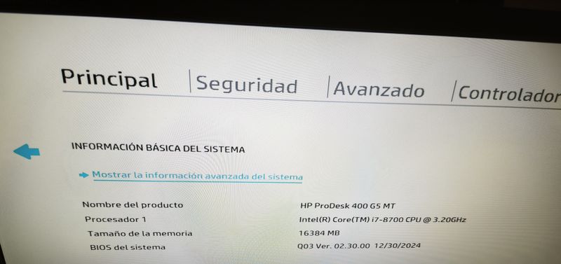 Ordenador HP Prodesk 400 G5 MT SFF (I7 8700) afbeelding 9
