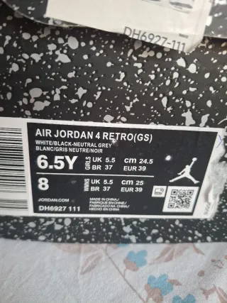 Scarpe Jordan 4 Grigio Bianco