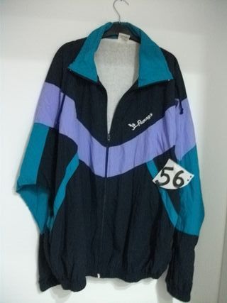 Sudadera Azul y Blanca Media Cremallera