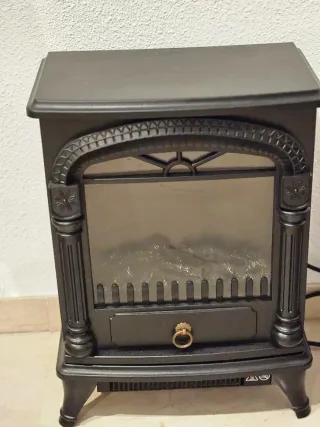 Chimenea eléctrica decorativa y calefactor