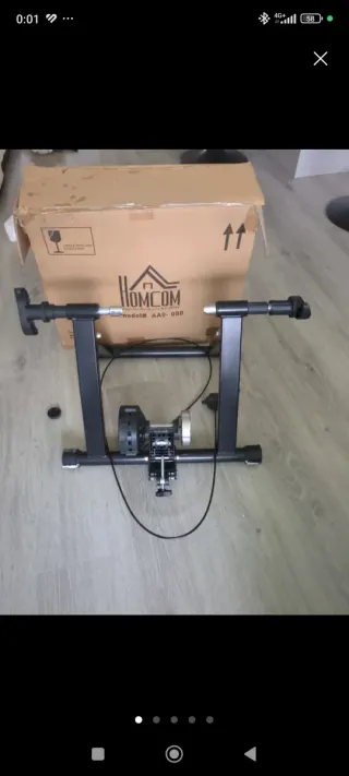 Soporte rodillo entrenamiento bici HOMCOM