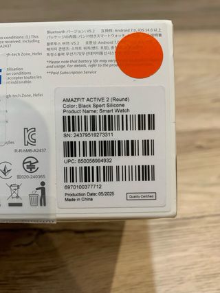 Reloj Inteligente Amazfit Active 2 Round