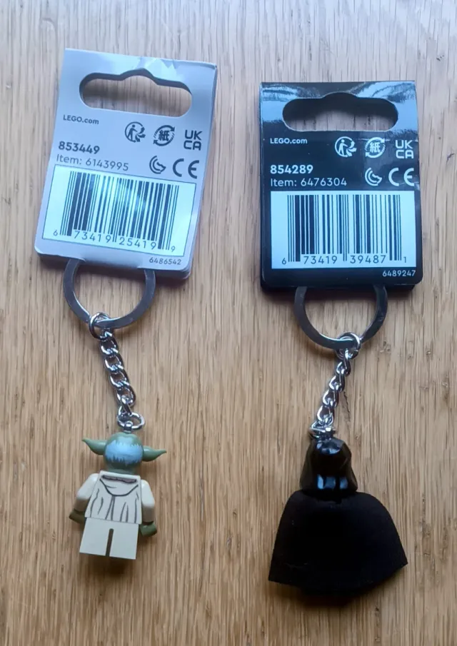 LEGO Star Wars Llaveros Yoda y Emperador Palpatine