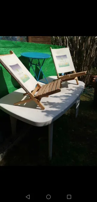 2 sdraiette viaggio pieghevoli