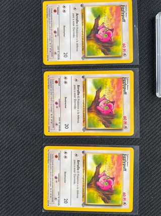 Lote 5 Cartas Pokémon Wigglytuff Holo 1 st edition