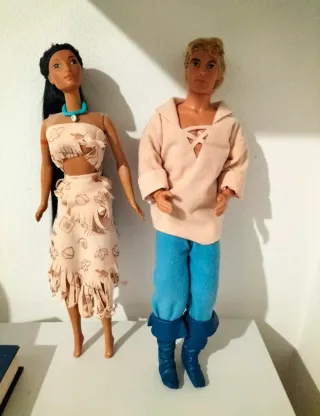 Pocahontas e John Smith Bambole