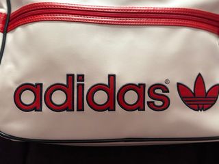 Bolso bandolera Adidas Originals blanco y rojo