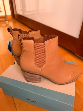 Botines TOMS Piel Beige Talla 37