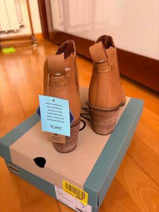 Botines TOMS Piel Beige Talla 37