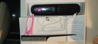 Peine Alisador Negro y Rosa