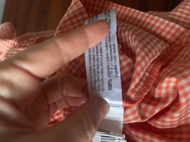 Blusa niña Zara Home cuadros