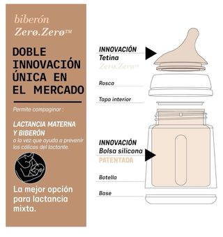 Biberón Suavinex Zero.Zero 180ml +0m