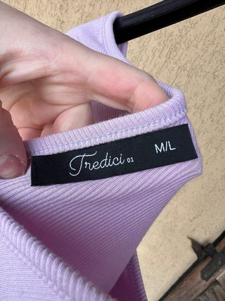 Maglia mono spalla viola