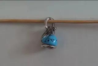 Charm Colgante Ballena Azul Plata