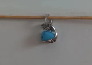 Charm Colgante Ballena Azul Plata