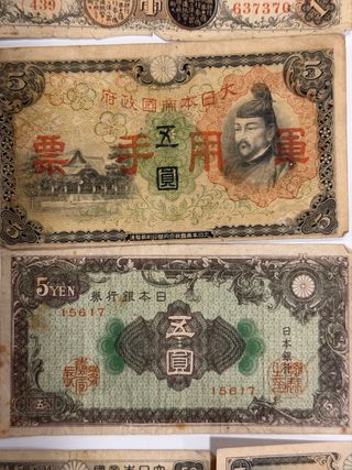 Exclusivo Lote Billetes Japoneses.