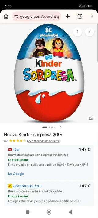 Uova Kinder Sorpresa