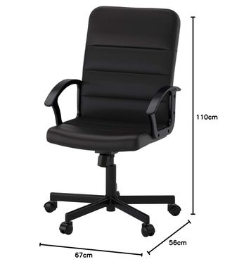 Silla de escritorio Ikea negra