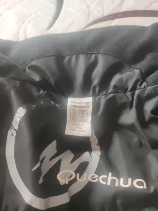 Anorak plumífero mujer negro