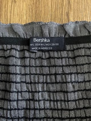 Vestito corto Bershka argento glitter donna M/L