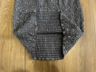 Vestito corto Bershka argento glitter donna M/L