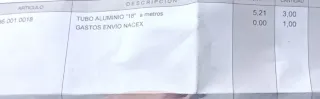 Tubo evacuación aluminio 18
