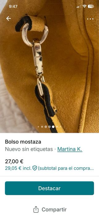 Bolso mostaza Martina K.