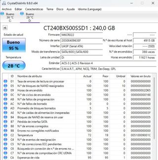 Crucial BX500 240GB SSD SATA 6Gb/s