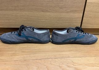 Zapatillas Pompeii grises y turquesa