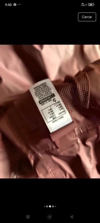 Chubasquero Quechua Rosa Topo Talla S